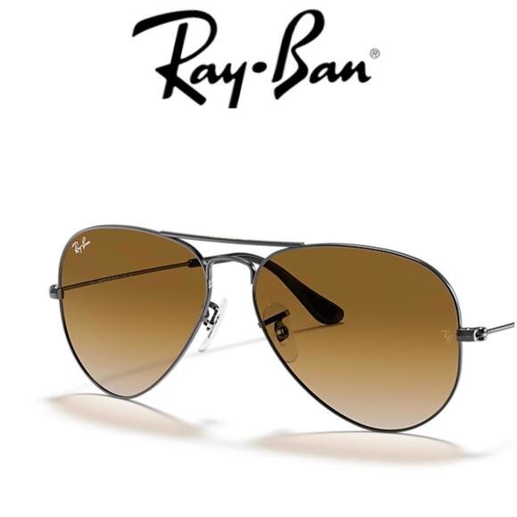 Ray-Ban Accessories - Ray-Ban Aviator Y2K Retro Sunglasses Gradient Brown Lenses Gunmetal Frame $207